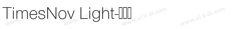 TimesNov Light字体转换